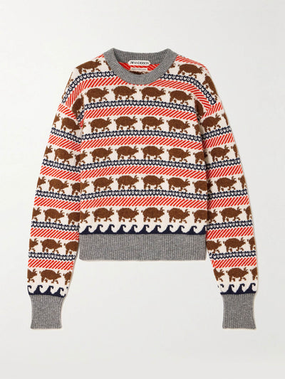 JW Anderson Intarsia wool sweater at Collagerie