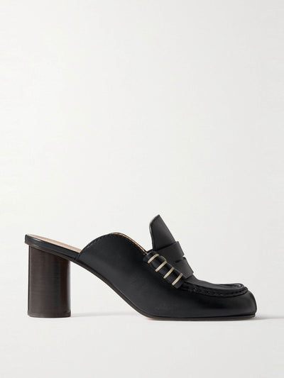 JW Anderson Loafer whipstitched leather mules at Collagerie