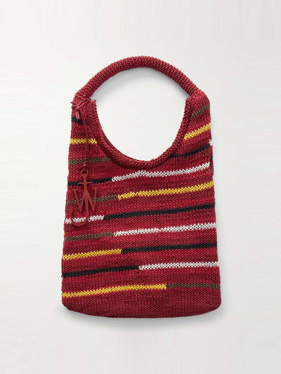 JW Anderson Striped cotton tote at Collagerie