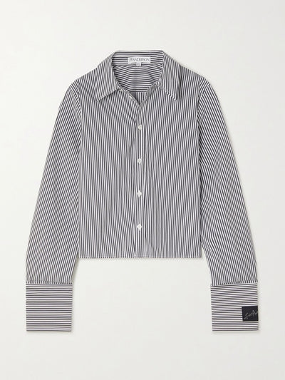 Jw Anderson Striped cotton-blend shirt at Collagerie