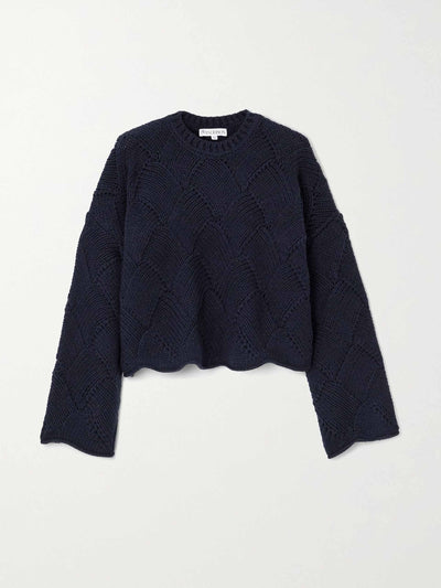 Jw Anderson Navy wool-blend sweater at Collagerie