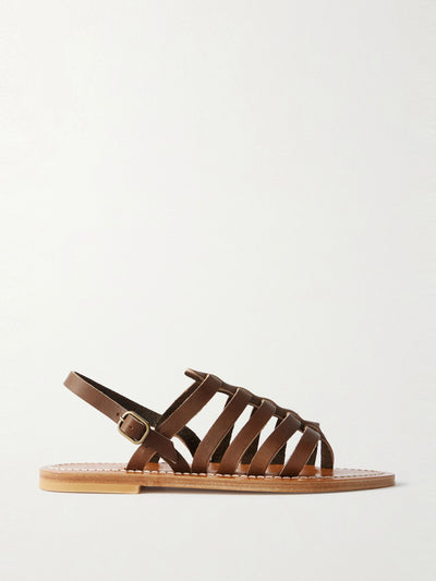 K Jacques St Tropez Homere leather sandals at Collagerie