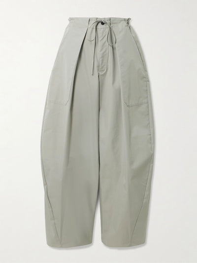 Kallmeyer Clemence pleated cotton-blend twill barrel-leg pants at Collagerie
