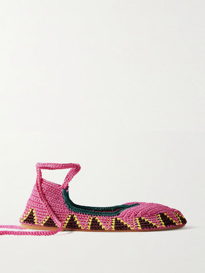 Kashura Crocheted ballet flats at Collagerie