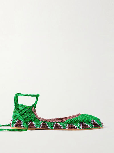 Kashura Crocheted ballet flats at Collagerie