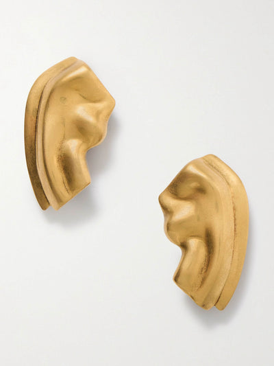 Khaite Amato gold-tone earrings at Collagerie