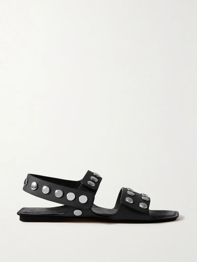 Khaite Boden studded leather sandals at Collagerie