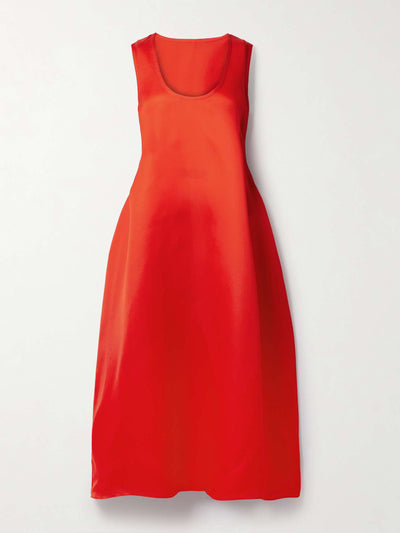 Khaite Coli silk-organza midi dress at Collagerie