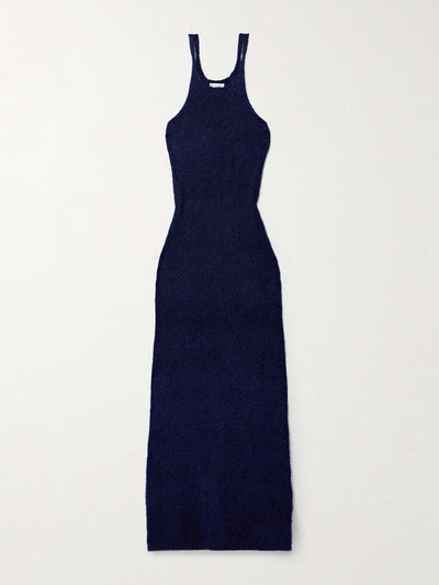 Khaite Jaime brushed silk and cashmere-blend maxi dress at Collagerie