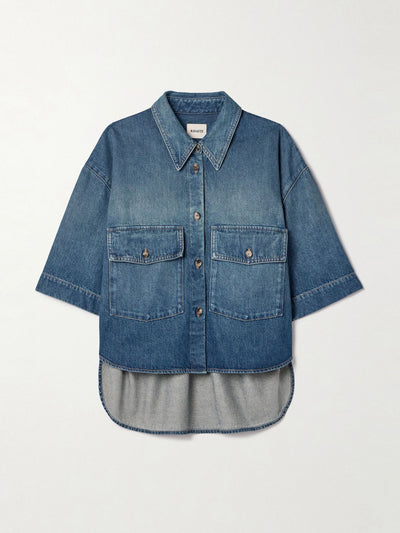 Khaite Mahsha denim shirt at Collagerie