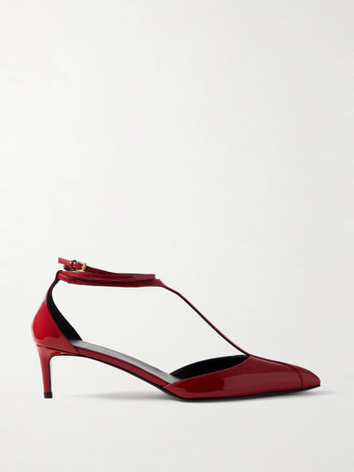 Khaite Mia patent-leather pumps at Collagerie