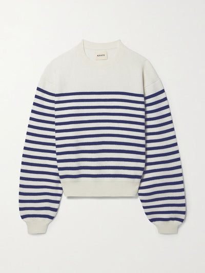 Khaite Striped cashmere sweater at Collagerie