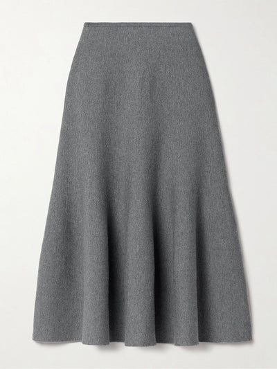 Khaite Odil wool-blend midi skirt at Collagerie