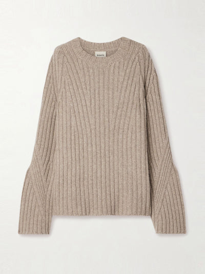 Khaite Calvin ribbed cashmere sweater at Collagerie