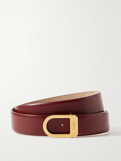 Khaite Saddle leather belt at Collagerie