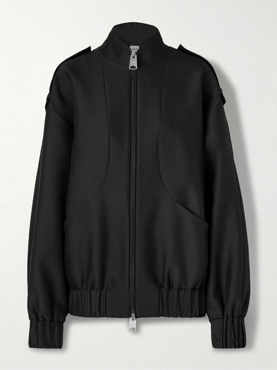 Khaite Sigi wool and silk-blend faille jacket at Collagerie