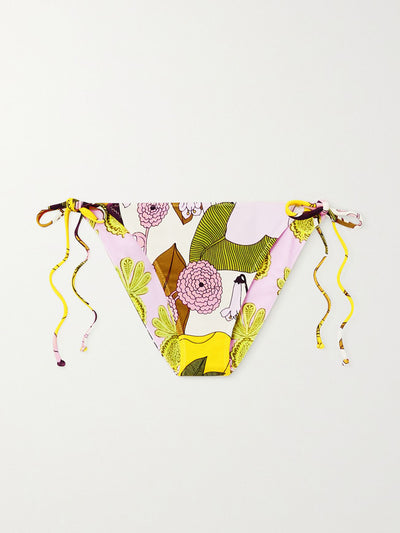 La DoubleJ Floral-print tie bikini briefs at Collagerie