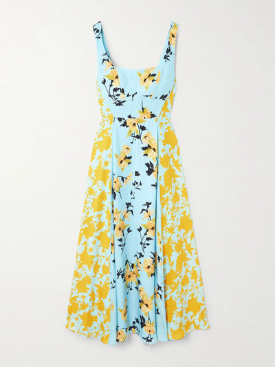 La Ligne Floral-print silk maxi dress at Collagerie
