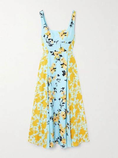 La Ligne Floral-print silk maxi dress at Collagerie