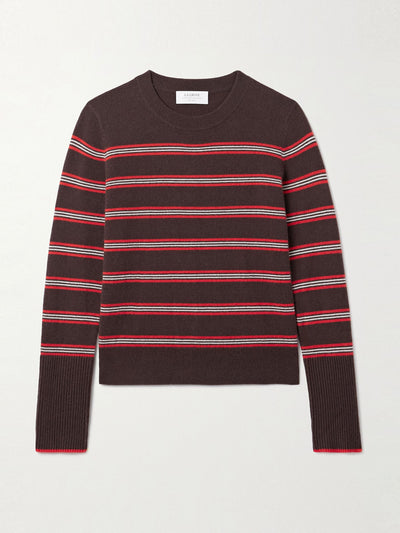 La Ligne Lean Lines striped cashmere sweater at Collagerie