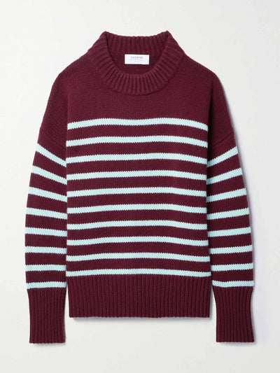 La Ligne Marin striped wool and cashmere-blend sweater at Collagerie