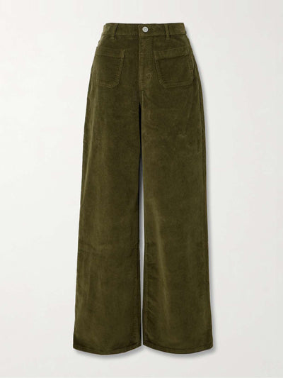 La Ligne Isadora cotton-blend corduroy wide-leg pants at Collagerie