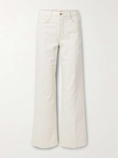 L'Agence Scottie high-rise wide-leg stretch-denim jeans at Collagerie