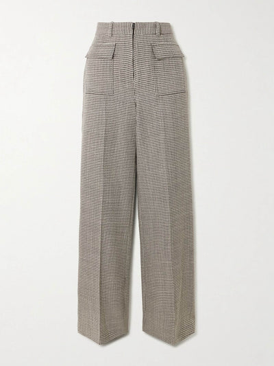 Joseph Laumiere houndstooth wool-blend flared pants at Collagerie