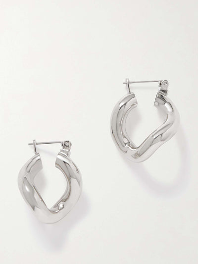 Laura Lombardi Mini Anima platinum-plated hoop earrings at Collagerie