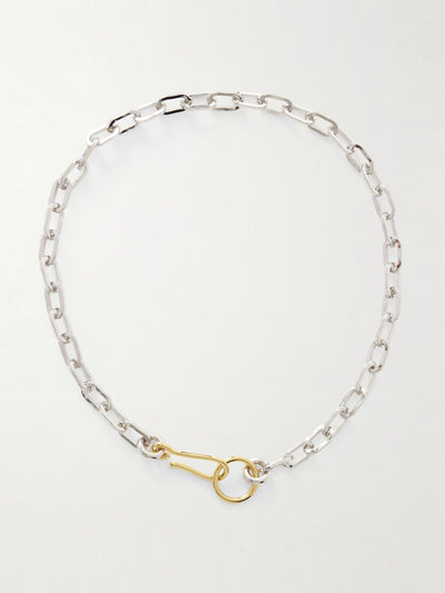 Laura Lombardi Fara platinum- and gold-plated recycled necklace at Collagerie