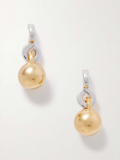 Laura Lombardi Gioca silver- and gold-plated earrings at Collagerie