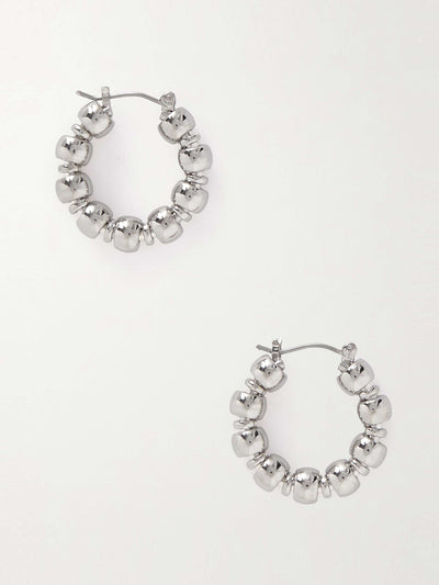 Laura Lombardi Silver-tone hoop earrings at Collagerie