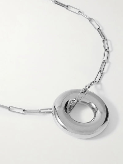 Laura Lombardi Terra recycled rhodium-plated necklace at Collagerie