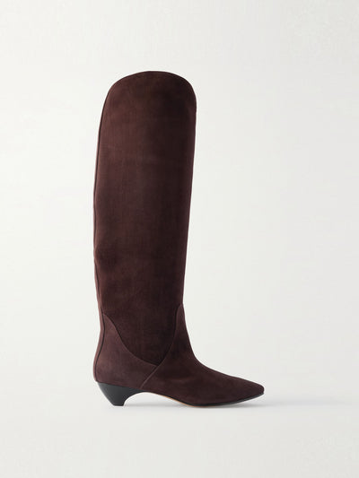 Le Monde Beryl Allegra suede riding boots at Collagerie