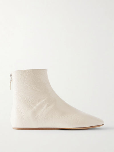 Le Monde Beryl Luna glossed-leather ankle boots at Collagerie