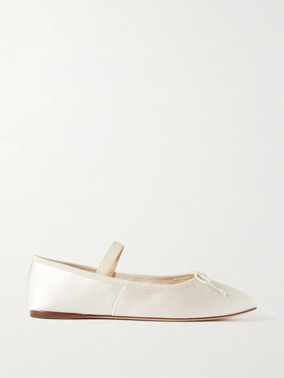 Loeffler Randall Leonie grosgrain-trimmed satin ballet flats at Collagerie