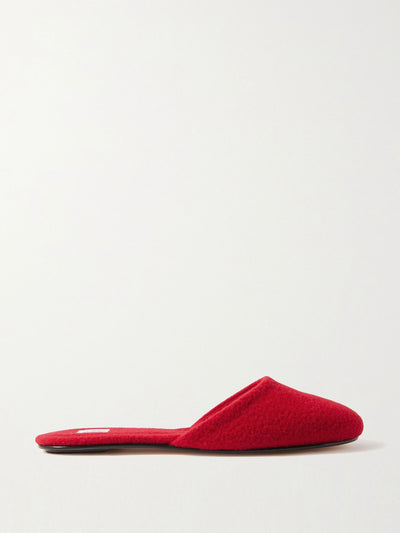 Leset Romy fleece mules at Collagerie