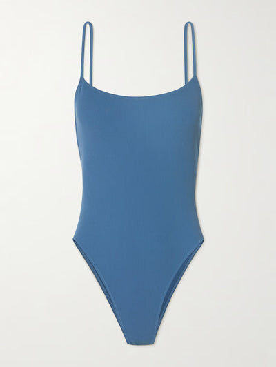 Lido Sessantuno lace-up ribbed swimsuit at Collagerie