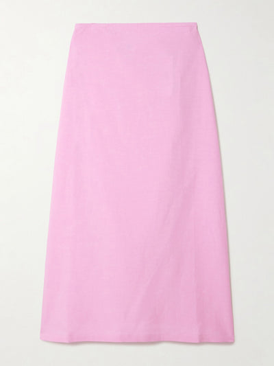 Lido Tie-side woven midi skirt at Collagerie