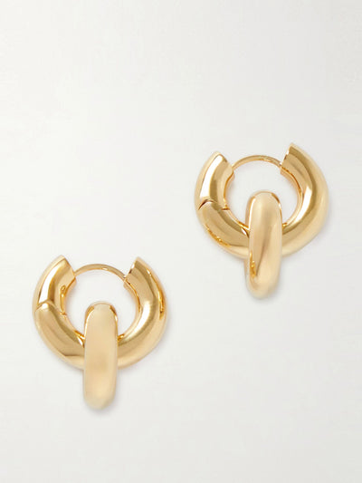 Lié Studio The Esther gold-plated hoop earrings at Collagerie