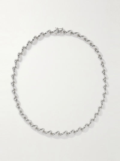 Lié Studio The Edith silver-tone necklace at Collagerie