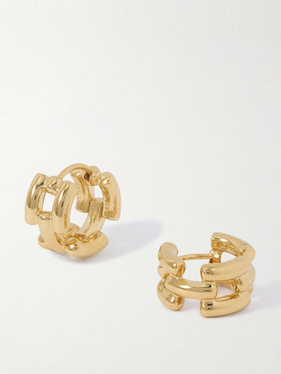 Lié Studio The Johanna gold-plated hoop earrings at Collagerie