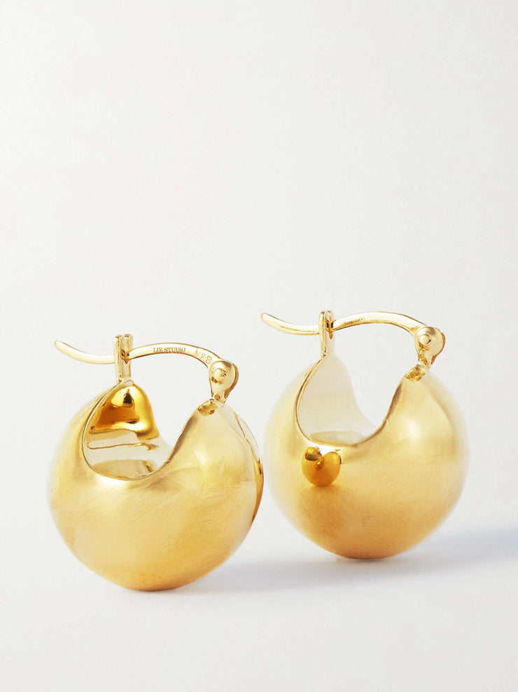 The Ingrid gold-plated earrings Jewellery and Watches Lie Studios    - Collagerie