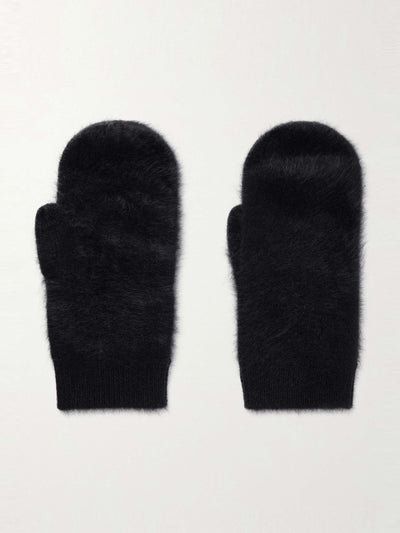 Lisa Yang Brushed-cashmere mittens at Collagerie
