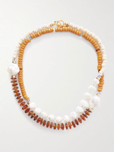 Lizzie Fortunato Cabana gold-tone multi-stone necklace at Collagerie