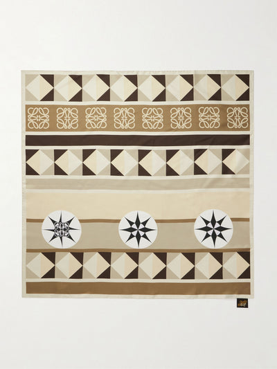Loewe Paula's Ibiza Printed silk-twill scarf at Collagerie