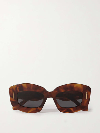 Loewe Eyewear Screen square-frame tortoiseshell acetate sunglasses at Collagerie