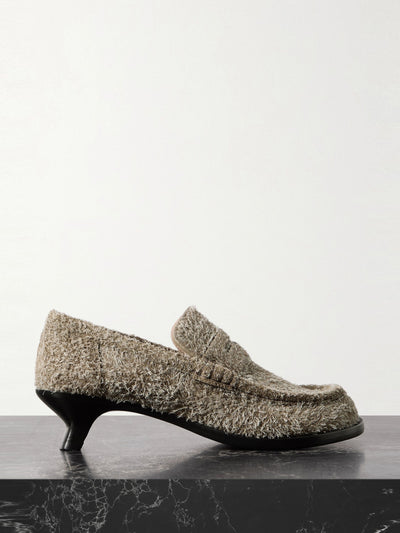 Loewe Campo brushed-suede pumps at Collagerie