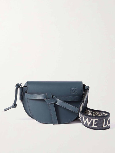 Loewe Blue mini leather shoulder bag at Collagerie