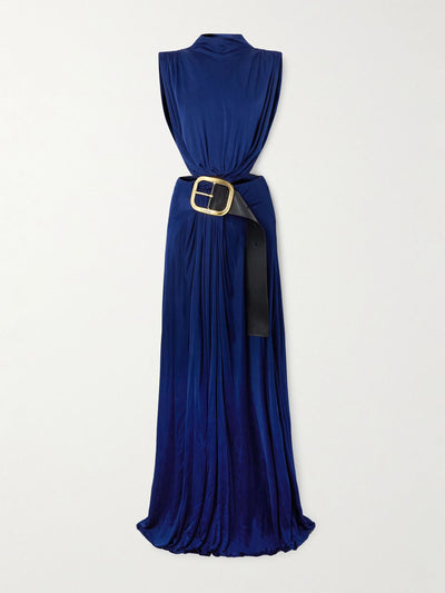 Loewe Embellished gathered jersey gown at Collagerie